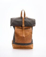 The Urban Warrior Canvas and Leather Backpack