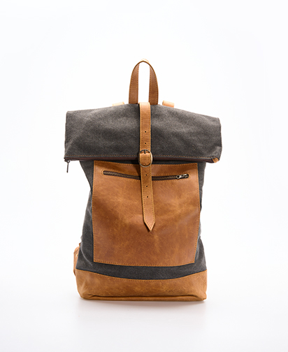 The Urban Warrior Canvas and Leather Backpack
