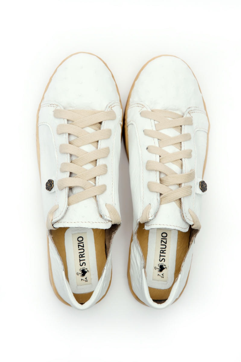 Ostrich Leather Sneakers