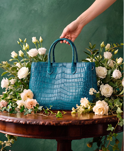 Nile Crocodile Tote Bag